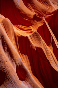 Low angle view of rock formation