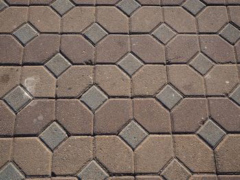 Full frame shot of tiled floor