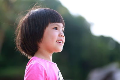 Close-up portrait of young girl