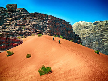 Rock formations in desert