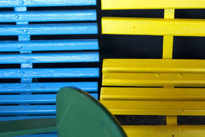 Full frame shot of multi colored wall