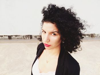 Portrait of young woman