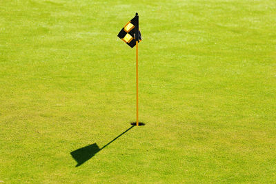 High angle view of umbrella