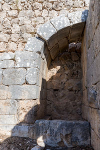 Close-up of stone wall