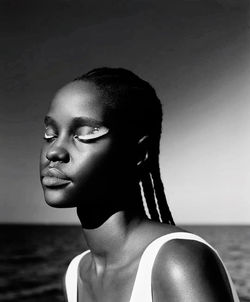 Portrait of young woman