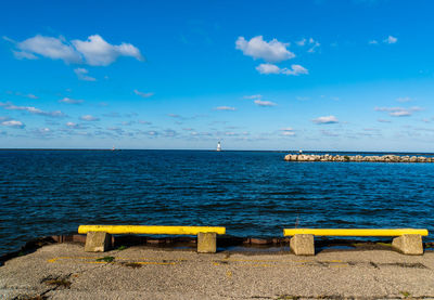 Scenic view of sea against sky