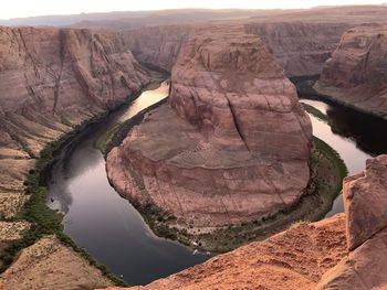 Rock formations in a canyon