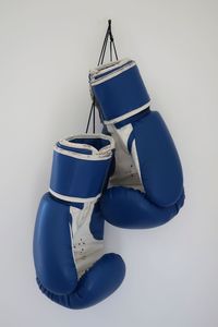 Close-up of shoes against white background