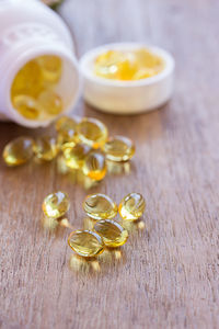 Close-up of fruits on table