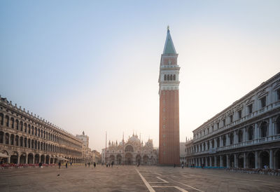 Piazza san marco in the morning, venice, italy