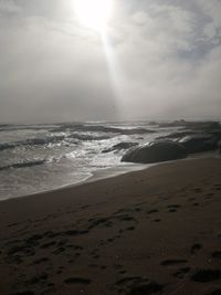 Scenic view of sea against sky