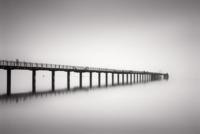 Pier in sea