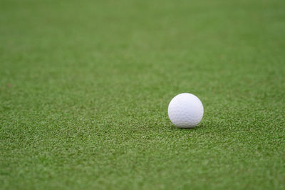 Golf ball on ground