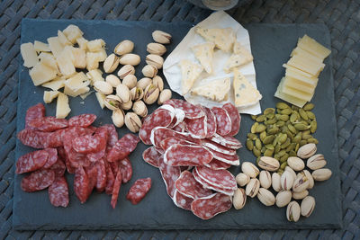 Close-up of food on table