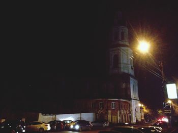 City street at night