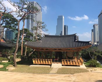 View of buildings in city