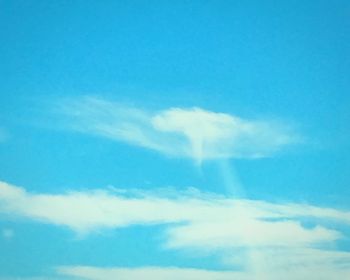Low angle view of clouds in blue sky