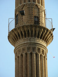 Low angle view of building against clear sky