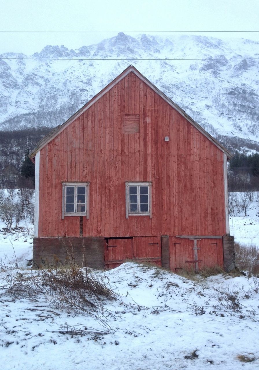 snow, winter, cold temperature, season, weather, covering, frozen, built structure, architecture, house, building exterior, nature, field, landscape, white color, covered, tranquility, window, residential structure, day