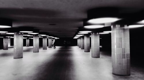 Empty corridor of building