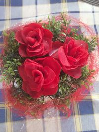 Close-up of red flowers