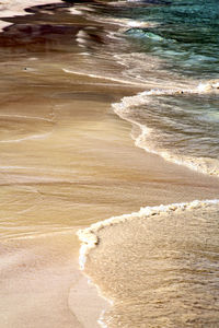 High angle view of beach