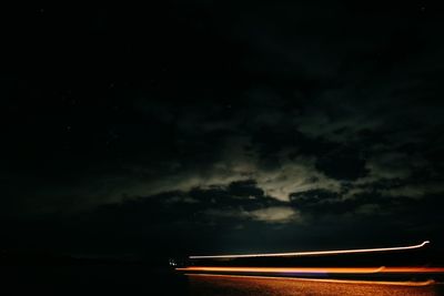 Scenic view of dramatic sky at night