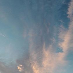 Low angle view of cloudy sky