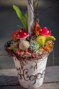 Close-up of fruits on table