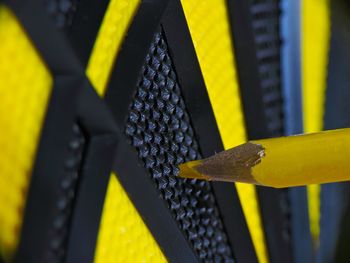 Close-up of yellow pencil