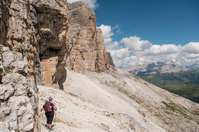 Trekking sass pordoi - alto adige sudtirol - italy