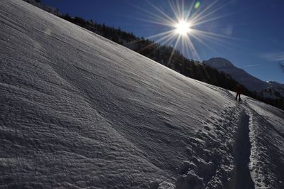 Scenic view of mountain against sky