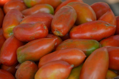 Full frame shot of tomatoes for sale at market stall