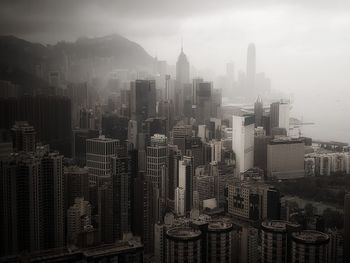 Aerial view of buildings in city