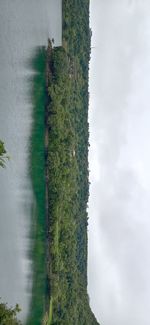 Scenic view of land against sky