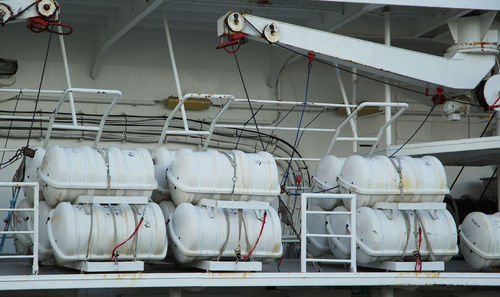 Emergency evacuation buoys on ships