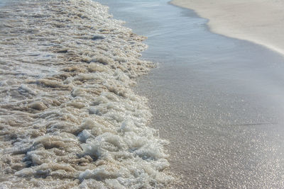 High angle view of sea