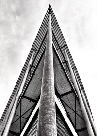 Low angle view of modern building against sky