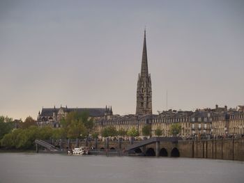 Reflection of buildings in water