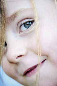 Close-up portrait of little girl