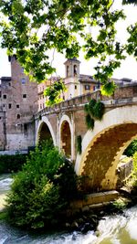 View of arch bridge