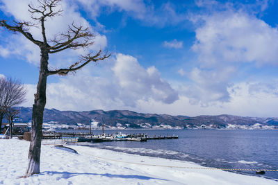 Scenic view of sea against sky