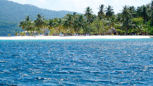 Scenic view of calm sea against sky