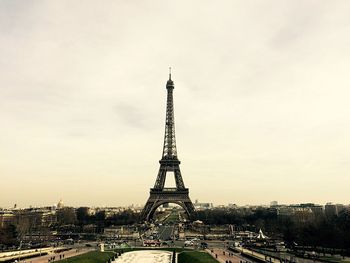 Eiffel tower with eiffel tower in background