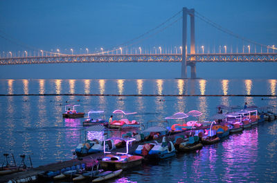 Suspension bridge over sea