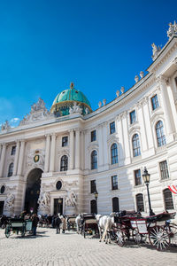 Group of people in front of building