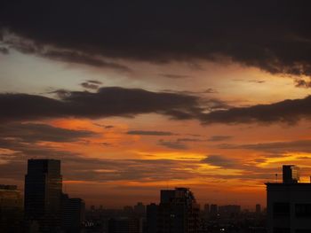 Cityscape at sunset