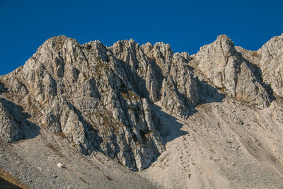 The crests of monte terminillo in lazio, italy