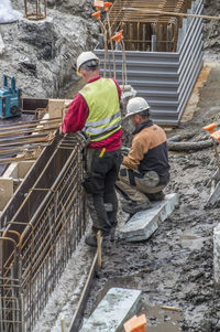 Man working at construction site