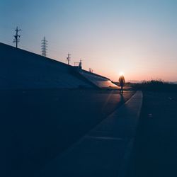 Road at sunset